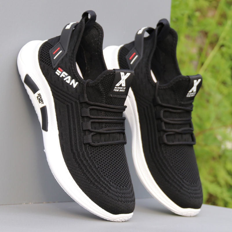 New breathable mesh shoes, trendy and versatile men's small white shoes, casual and lightweight soft soled sports shoes eprolo