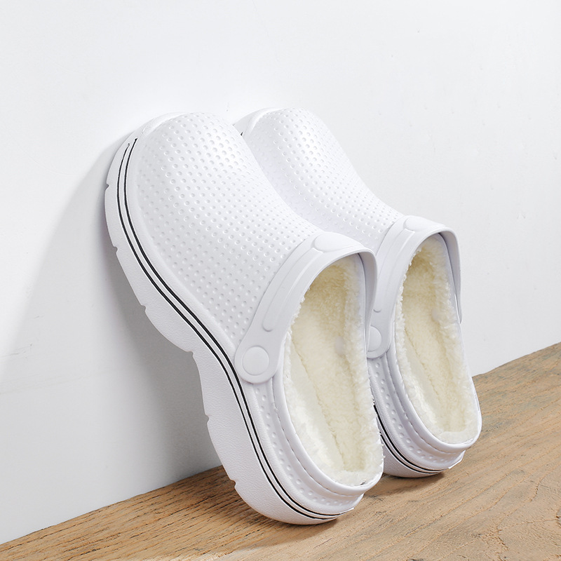 Comfortable Cotton Slippers for Home Use, Warm and Non-Slip Winter Indoor Slippers with Soft Fleece Lining eprolo