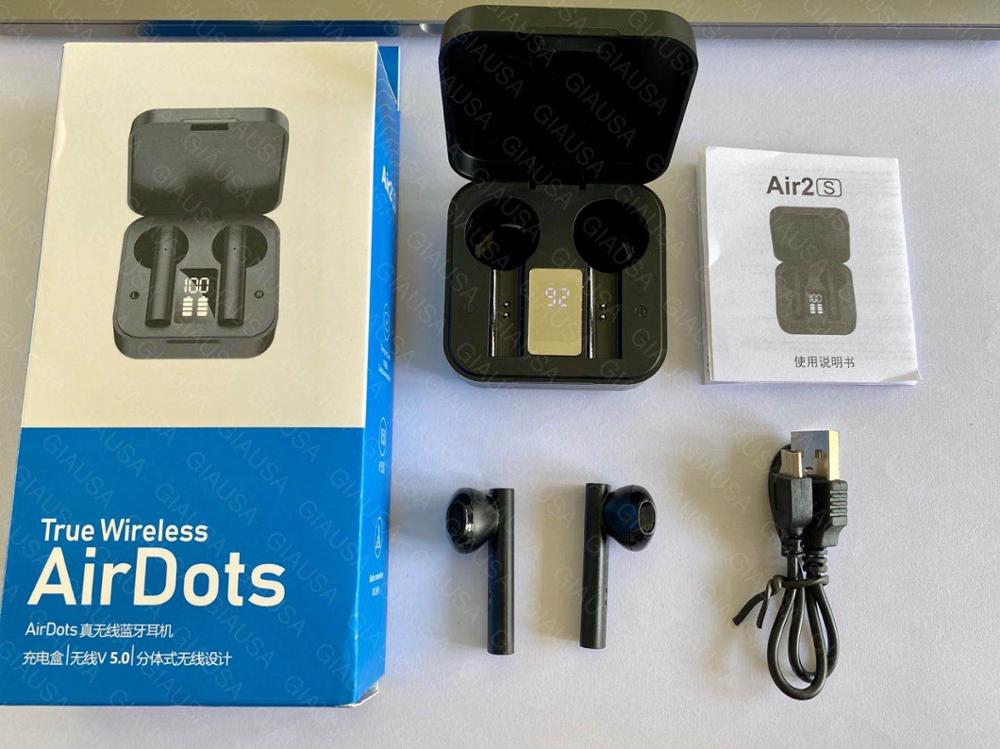 for Xiaomi Redmi Air2s TWS Wireless Bluetooth Sport Earbuds LED Display Touch Control HiFi Stereo Headphone With Dual Mic eprolo
