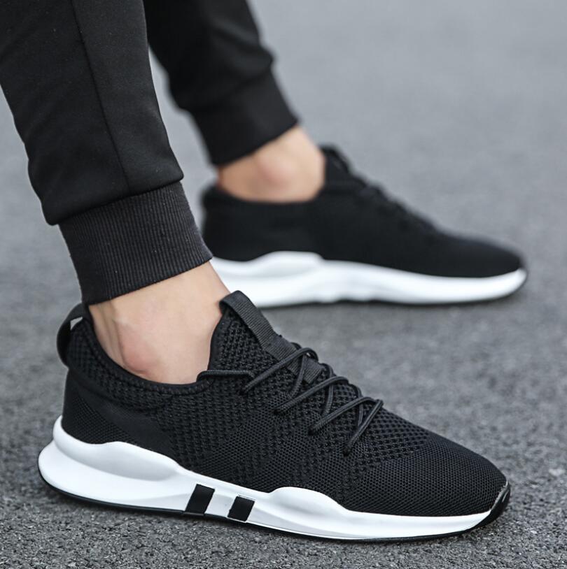 Men's Shoes Lightweight Sports Shoes Breathable Non-slip Casual Shoes Adult Shoes Zapatillas Hombre Black eprolo