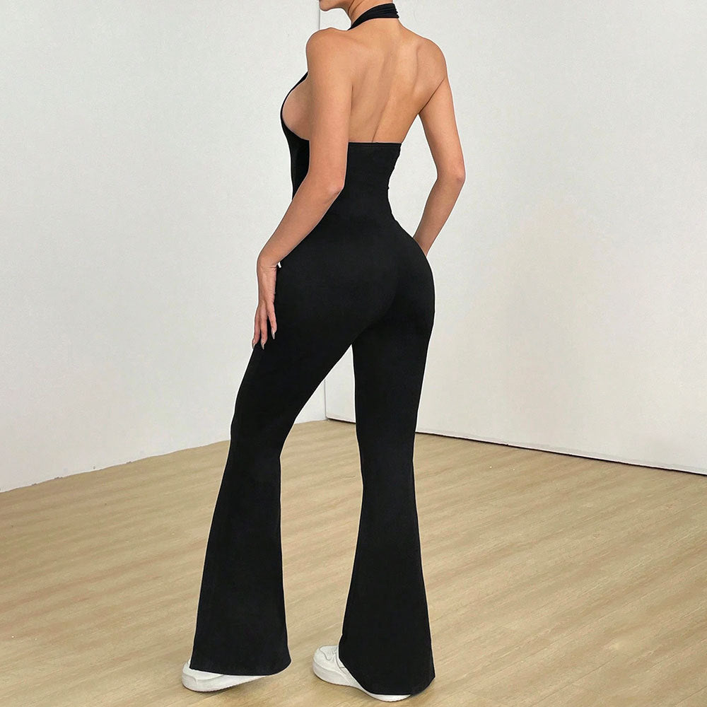 European and American hollow back tight fitting jumpsuit eprolo