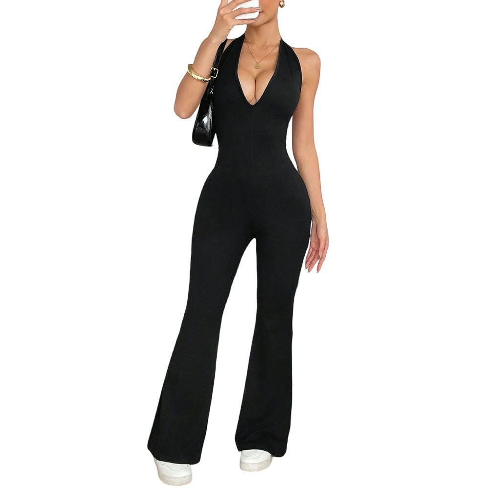 European and American hollow back tight fitting jumpsuit eprolo