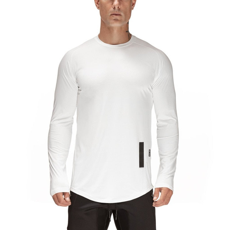 New Sport Shirt Men Long Sleeve Quick Dry Sport Top Solid Crossfit t shirt Gym Fitness Running Shirt Workout Jersey Rashgard Men eprolo