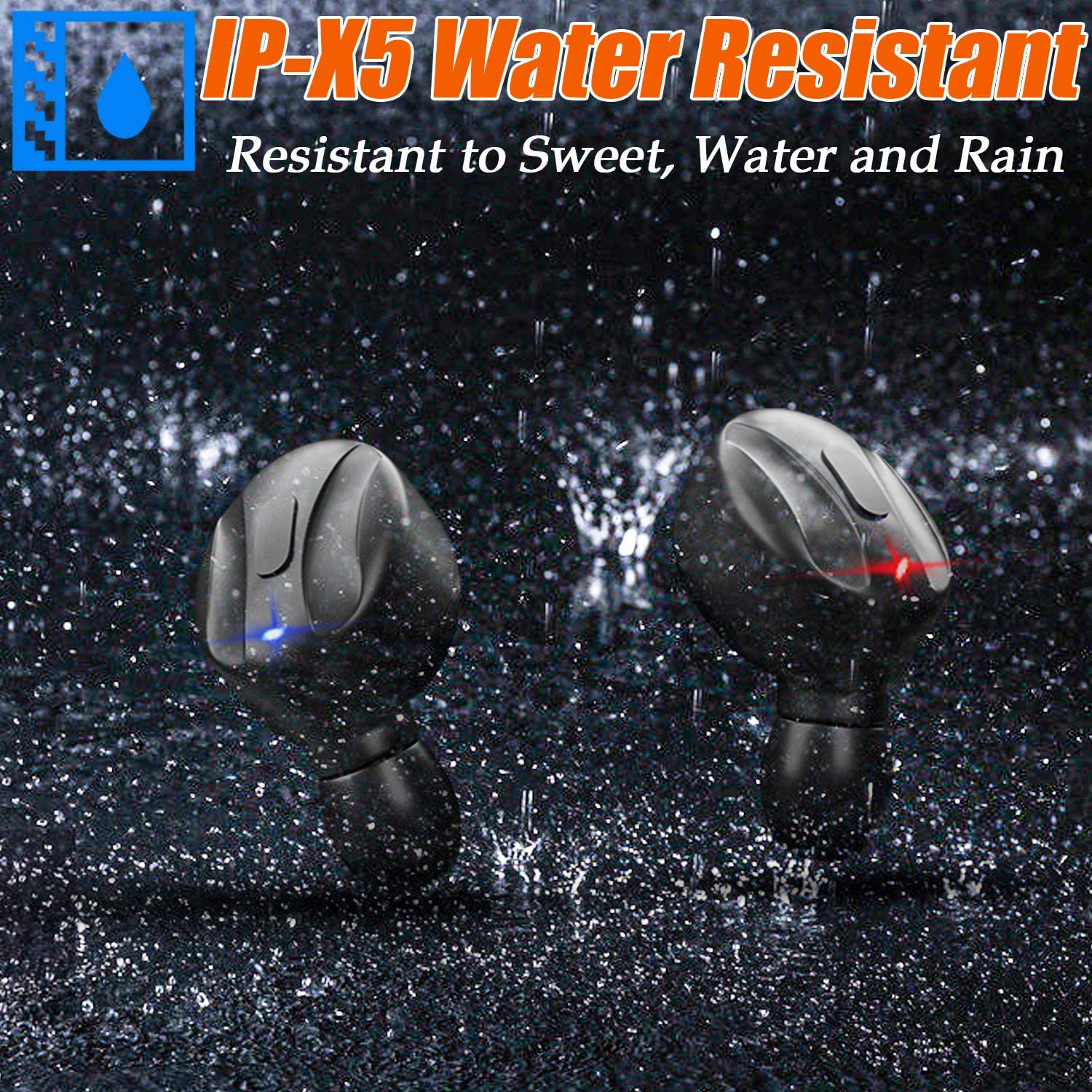Bluetooth V5.0 Earphones TWS True Wireless Headphones In-Ear Earbuds Waterproof Mini Headsets HiFI Stereo Sports Earpiece eprolo