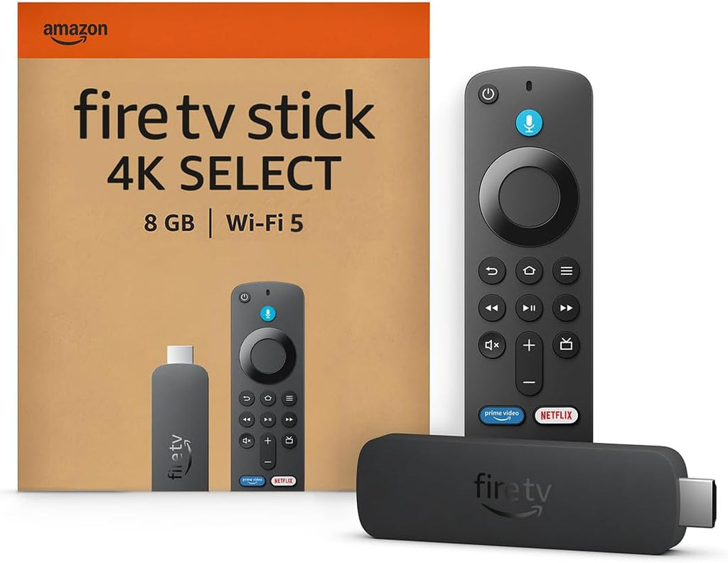 Amazon Fire TV Stick 4K Select (newest gen), start streaming in 4K, hundreds of thousands of films and TV episodes, and free & live TV Derek Enterprises