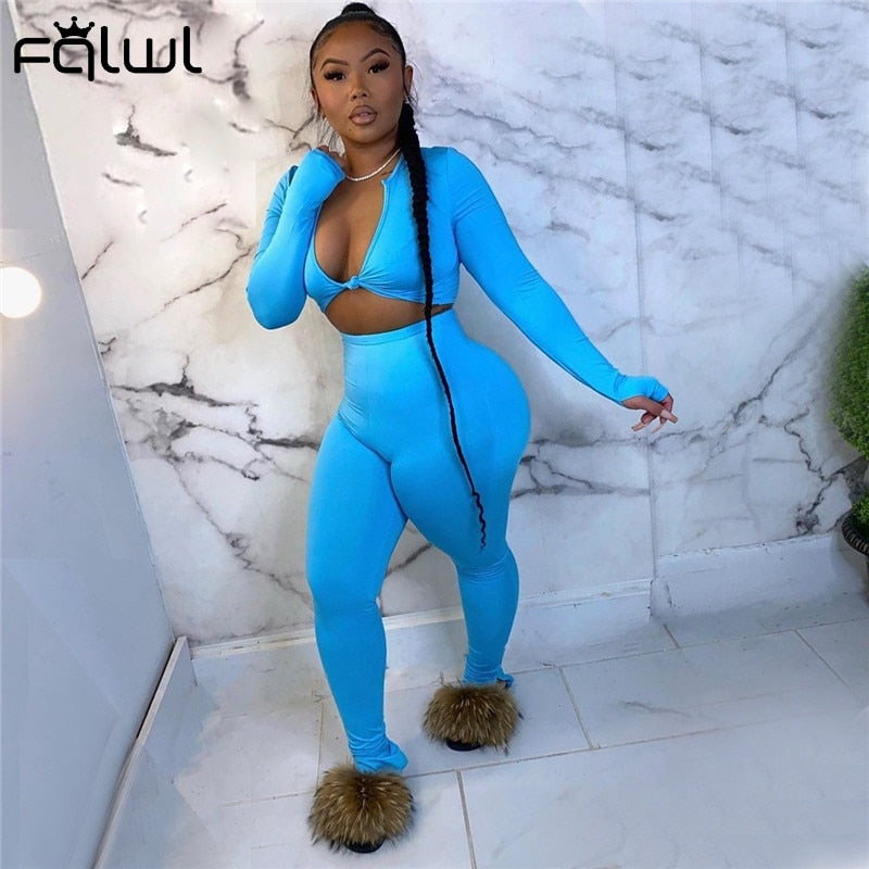 Casual Summer 2 Two Piece Set Women Pink Outfit Long Sleeve Crop Top Leggings Women Joggers Matching Sets Ladies Tracksuit eprolo