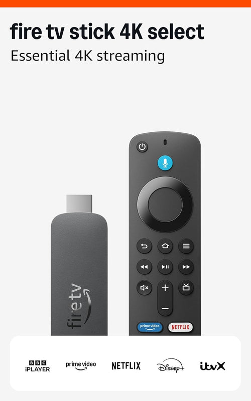 Amazon Fire TV Stick 4K Select (newest gen), start streaming in 4K, hundreds of thousands of films and TV episodes, and free & live TV Derek Enterprises