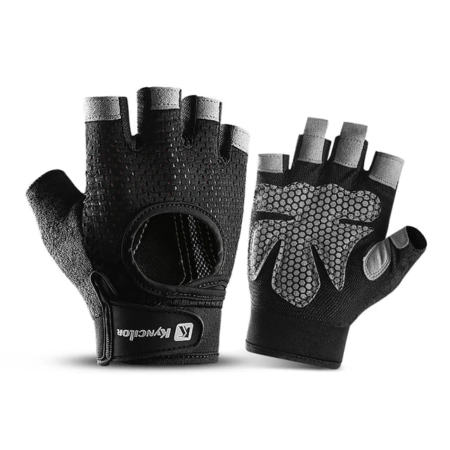 Outdoor sports fitness gloves anti slip and wear-resistant silicone half finger exposed riding gloves eprolo
