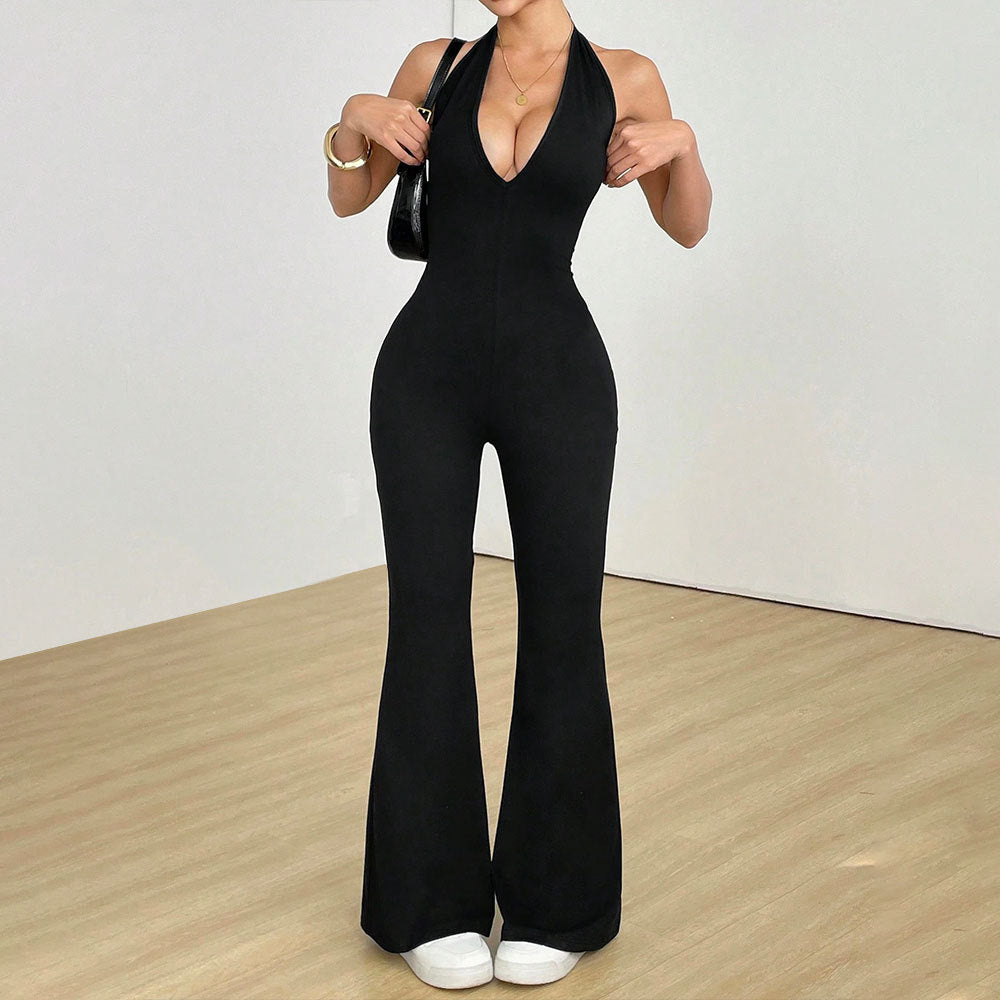 European and American hollow back tight fitting jumpsuit eprolo