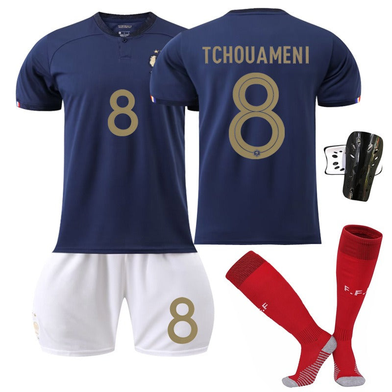 New home World Cup No. 10 Mbappe 19 Benzema 11 Dembele 9 Giroud jersey set eprolo