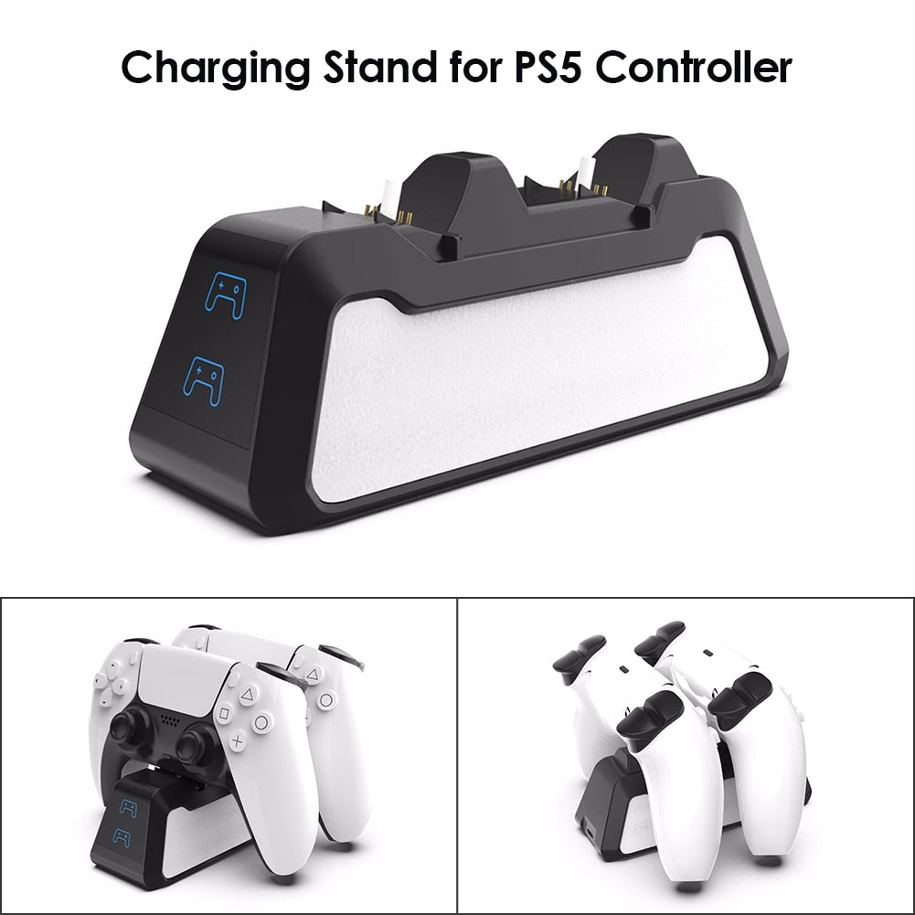 Dual Fast Charger for PS5 Wireless Controller USB 3.1 Type-C Charging Cradle Dock Station for Sony PlayStation5 Joystick Gamepad eprolo