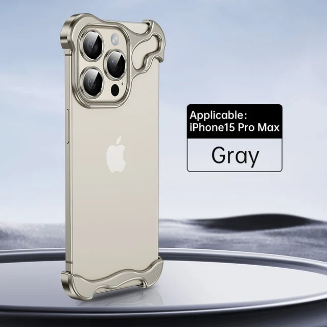 Alien metal suitable for Apple 15 phone case Promax borderless iPhone 14/13/12 with lens membrane case eprolo