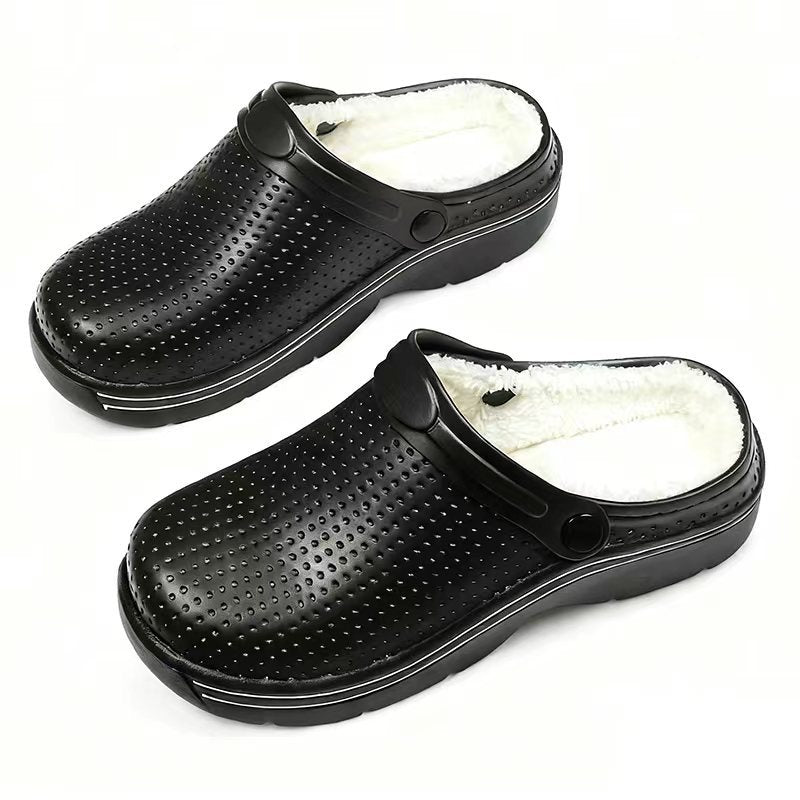 Comfortable Cotton Slippers for Home Use, Warm and Non-Slip Winter Indoor Slippers with Soft Fleece Lining eprolo