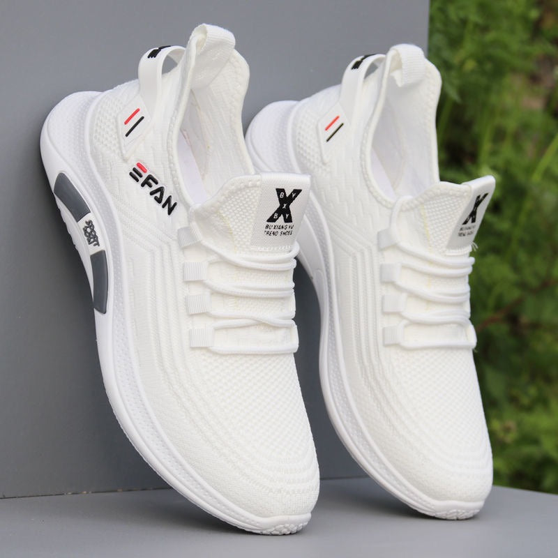 New breathable mesh shoes, trendy and versatile men's small white shoes, casual and lightweight soft soled sports shoes eprolo