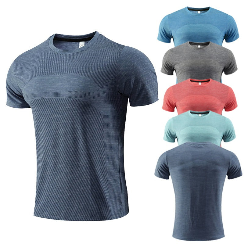 Men's short sleeved sports T-shirt, quick drying clothes, summer running clothes, fitness clothes eprolo