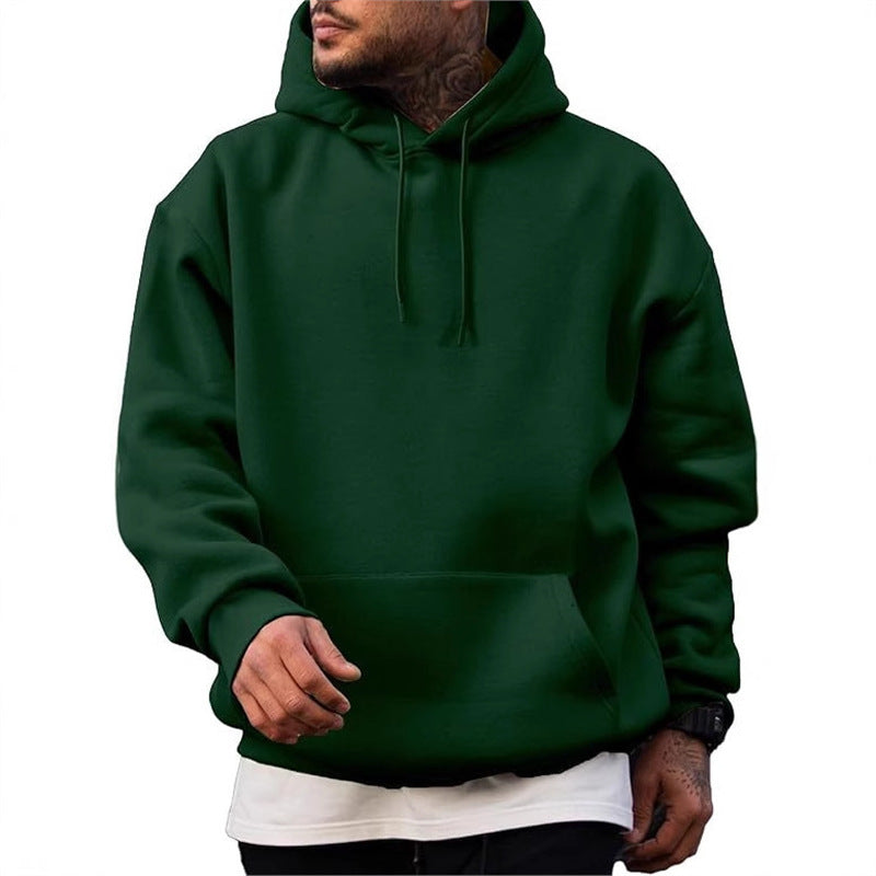 Thick Hoodie Solid Color Hoodie Men's Set Sweatshirt eprolo