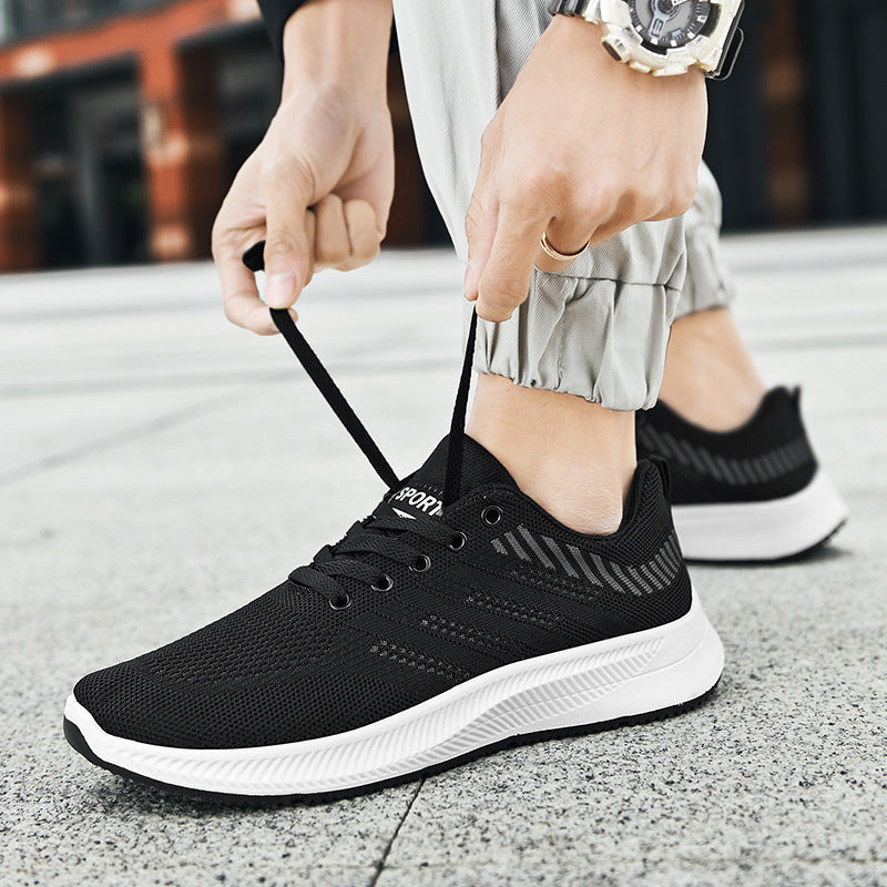 Men's soft soled comfortable running casual shoes Flyknit sports shoes Men's casual shoes eprolo