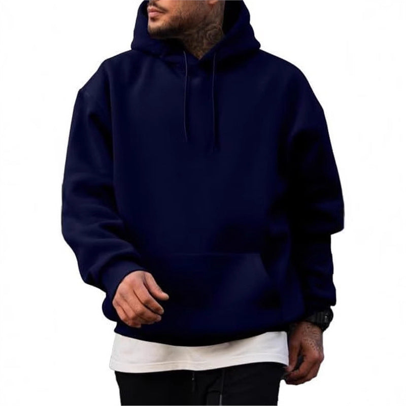 Thick Hoodie Solid Color Hoodie Men's Set Sweatshirt eprolo