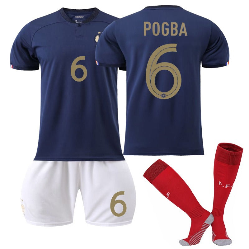 New home World Cup No. 10 Mbappe 19 Benzema 11 Dembele 9 Giroud jersey set eprolo