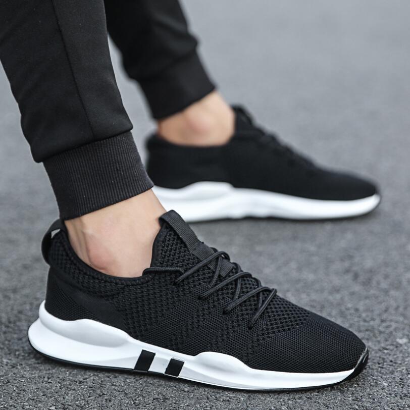 Men's Shoes Lightweight Sports Shoes Breathable Non-slip Casual Shoes Adult Shoes Zapatillas Hombre Black eprolo