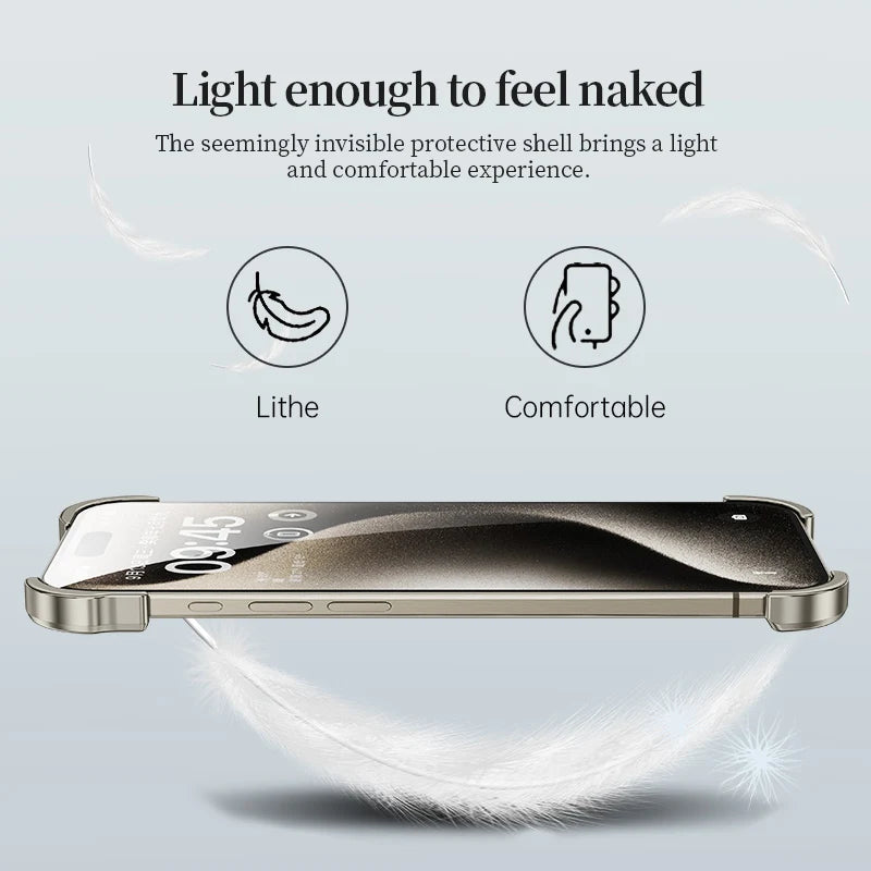 Alien metal suitable for Apple 15 phone case Promax borderless iPhone 14/13/12 with lens membrane case eprolo