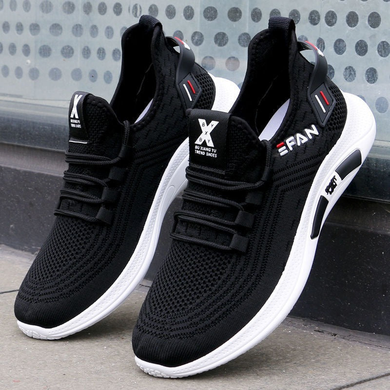 New breathable mesh shoes, trendy and versatile men's small white shoes, casual and lightweight soft soled sports shoes eprolo