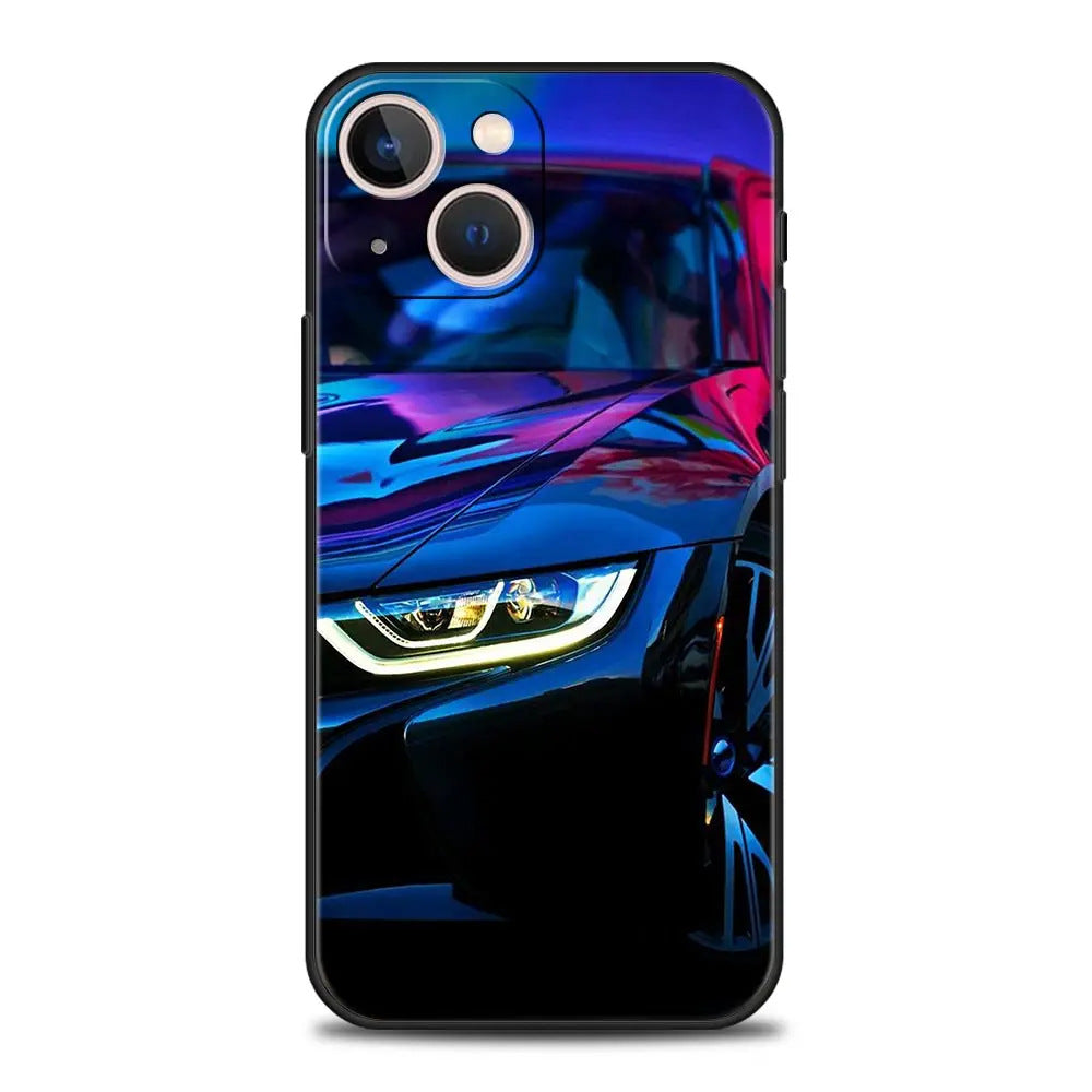 Suitable for iPhone 15 Japanese blue red JDM sports car phone case eprolo
