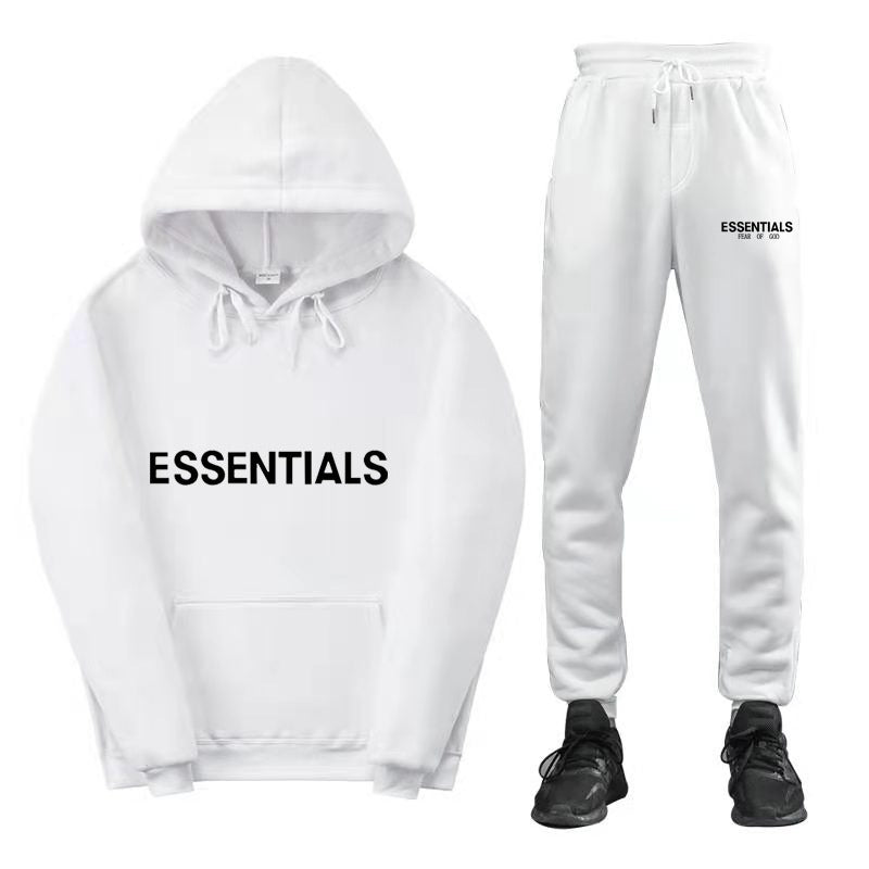 FEAR OF GOD ESSENTIALS couple suit sweatshirt men and women double line high street fashion brand autumn and winter two-piece suit eprolo