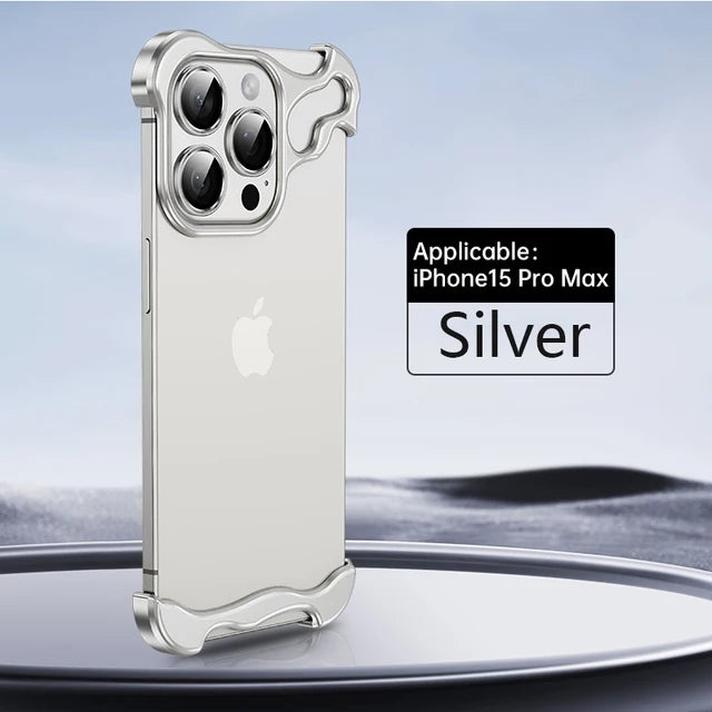 Alien metal suitable for Apple 15 phone case Promax borderless iPhone 14/13/12 with lens membrane case eprolo