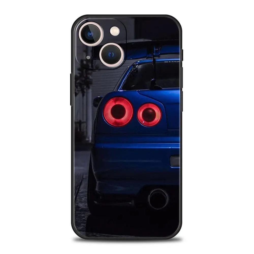 Suitable for iPhone 15 Japanese blue red JDM sports car phone case eprolo
