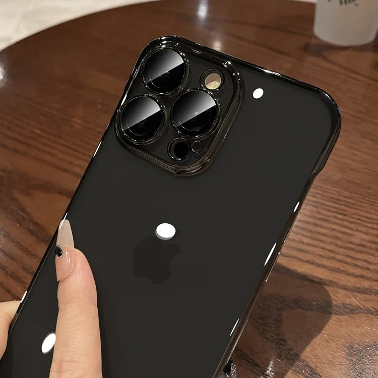 Suitable for iPhone 16 phone case ultra-thin electroplated frameless Apple 15 Promax protective case 14 transparent new model eprolo