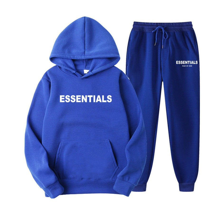 FEAR OF GOD ESSENTIALS couple suit sweatshirt men and women double line high street fashion brand autumn and winter two-piece suit eprolo