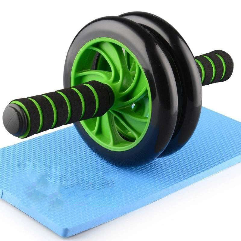 Abdominal Exercise Roller - Classic Dual Wheel with Foam Handles - Includes Extra Thick Knee Pad eprolo