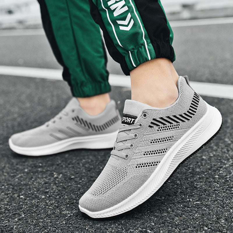 Men's soft soled comfortable running casual shoes Flyknit sports shoes Men's casual shoes eprolo