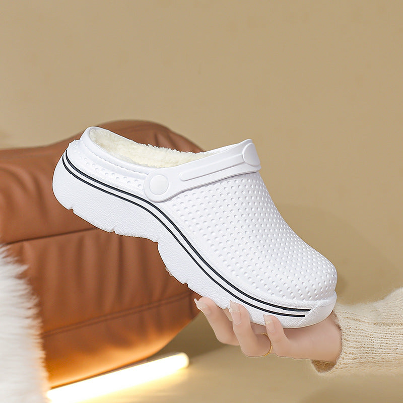 Comfortable Cotton Slippers for Home Use, Warm and Non-Slip Winter Indoor Slippers with Soft Fleece Lining eprolo