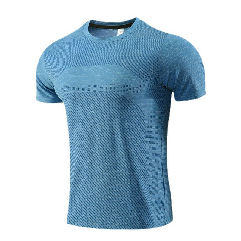 Men's short sleeved sports T-shirt, quick drying clothes, summer running clothes, fitness clothes eprolo