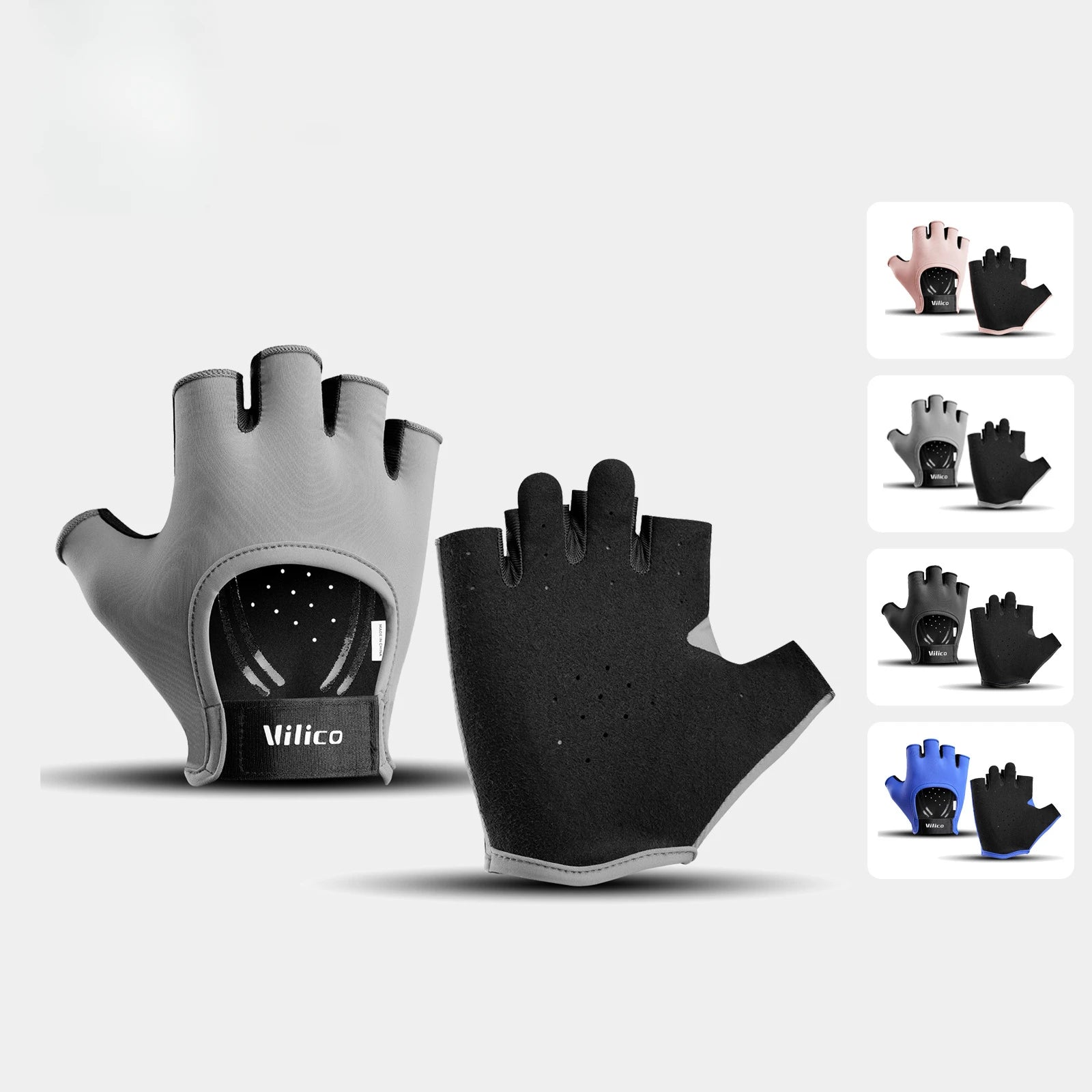 Fitness yoga gloves with half finger iron rubbing anti slip wear-resistant and anti cocoon gloves eprolo