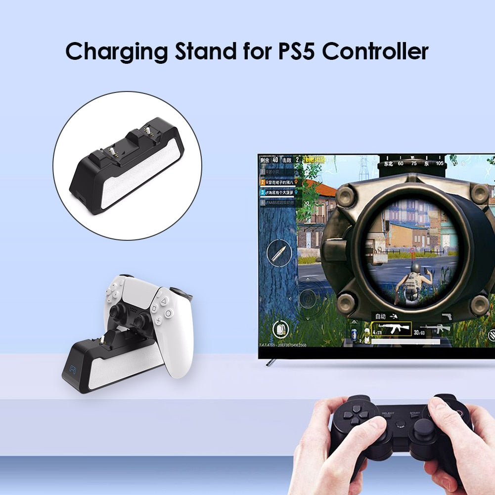 Dual Fast Charger for PS5 Wireless Controller USB 3.1 Type-C Charging Cradle Dock Station for Sony PlayStation5 Joystick Gamepad eprolo