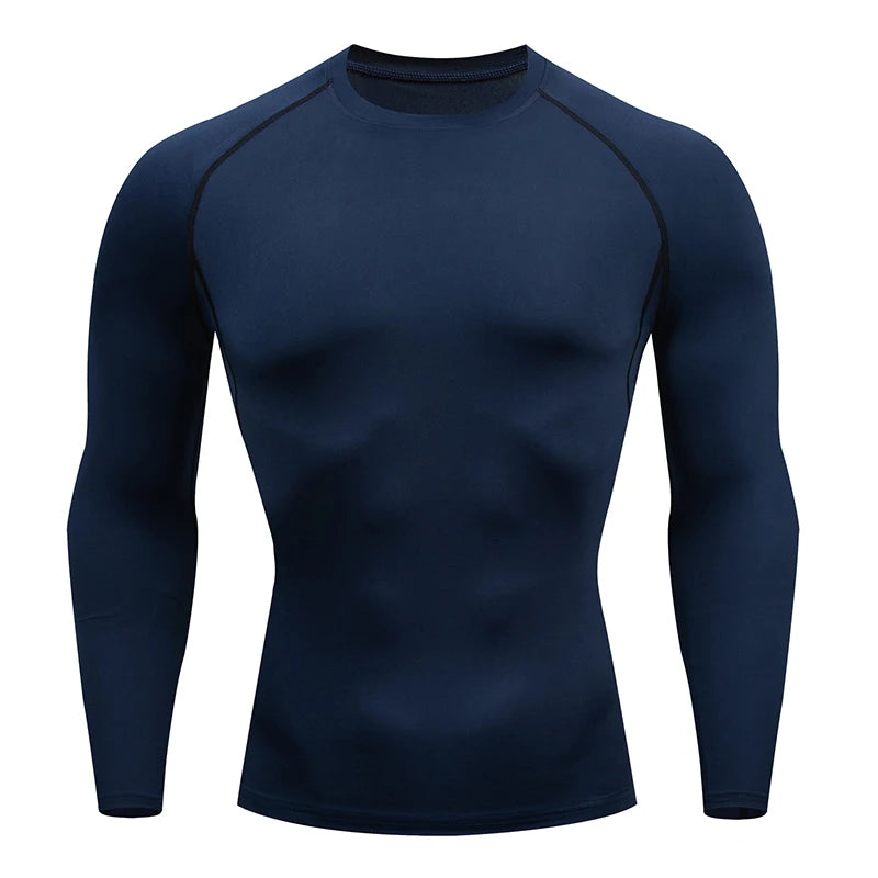 Men Compression Running T Shirt Fitness Tight Long Sleeve Sport tshirt Training Jogging Shirts Gym Sportswear Quick Dry rashgard eprolo