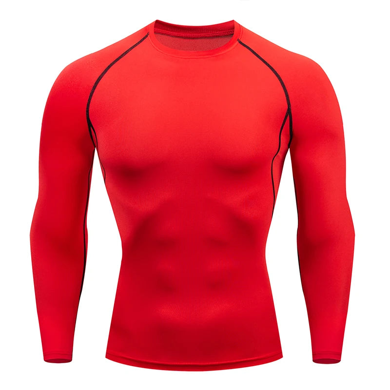 Men Compression Running T Shirt Fitness Tight Long Sleeve Sport tshirt Training Jogging Shirts Gym Sportswear Quick Dry rashgard eprolo