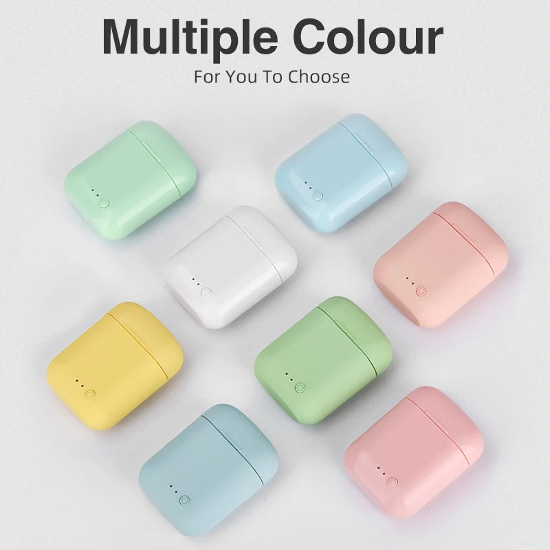 Mini-2 TWS Wireless Earphones Bluetooth 5.0 Earphone TWS Matte Macaron Earbuds With Mic Charging Box Headset Wireless Headphones eprolo