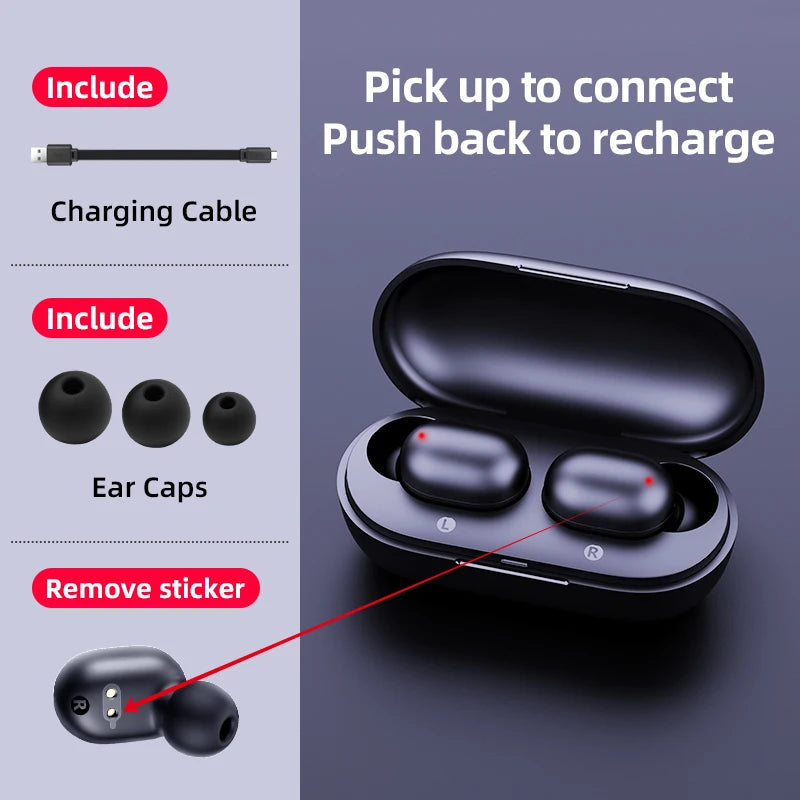 Haylou GT1 TWS Fingerprint Touch Bluetooth Earphones, HD Stereo Wireless Headphones,Noise Cancelling Gaming Headset eprolo