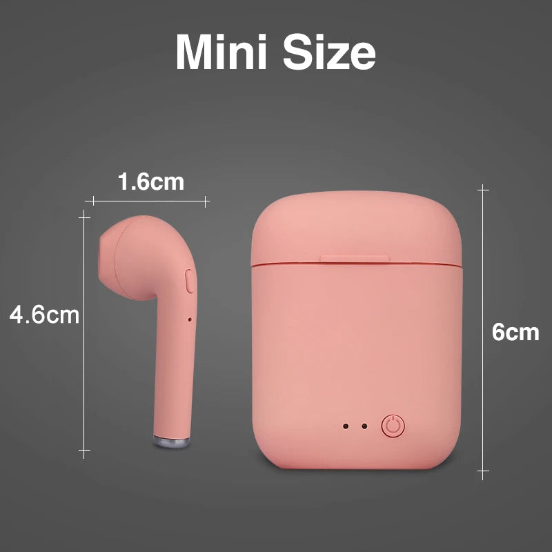 Mini-2 TWS Wireless Earphones Bluetooth 5.0 Earphone TWS Matte Macaron Earbuds With Mic Charging Box Headset Wireless Headphones eprolo